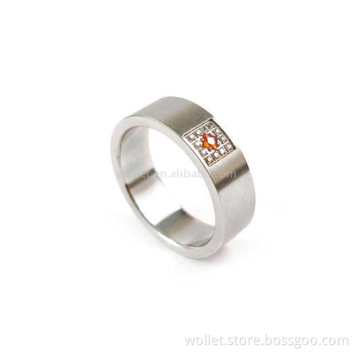 Stainless steel or titanium rings